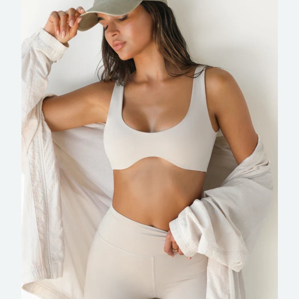Joah Brown Cream bra and shorts Set S/M